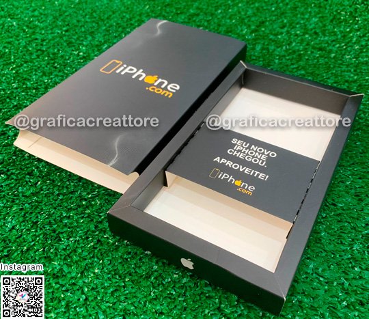 Caixa para Celular iPhone.com, Caixa para Celular, Embalagem Personalizada