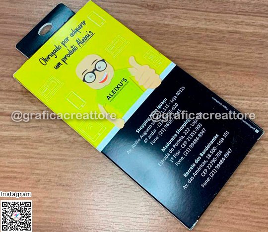 Embalagem para Capas de Celular Aleixu's