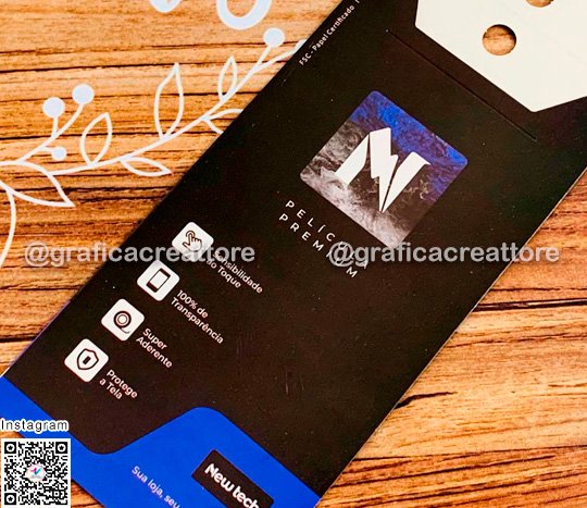 Embalagem para Pel�culas de Celular New tech